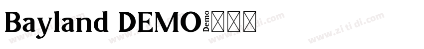 Bayland DEMO字体转换